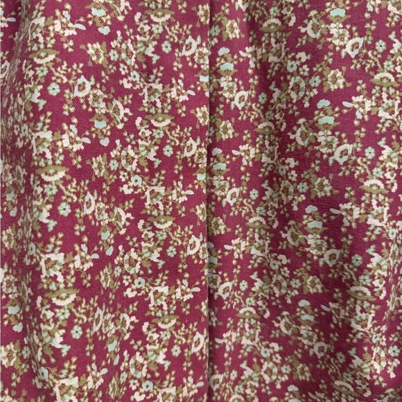 Y2K GAP Size Small Pink Corduroy Floral Lined Button Front Spring Jacket - Picture 11 of 16